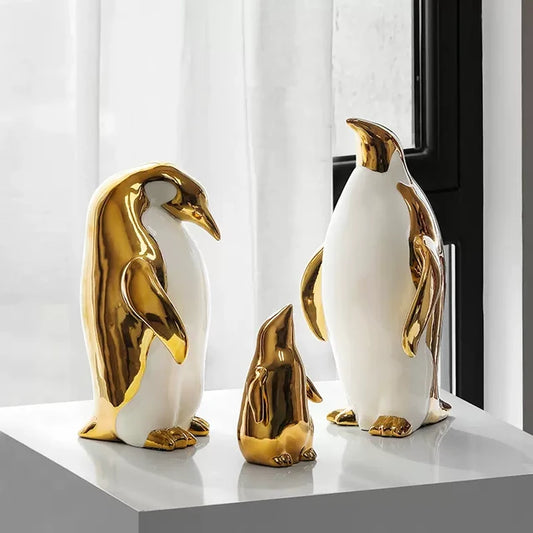 Ceramic Penguin Figurine